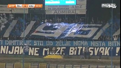 FK Željezničar - FK Krupa / Koreografija Manijaka