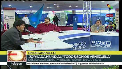 Evo: Bolivia y Vzla. no vamos a claudicar en la lucha antiimperialista