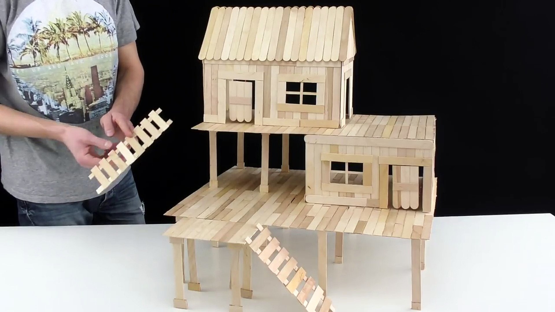 popsicle stick house for hamster