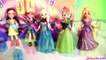 Polly Pocket Rockin Out Magic Clip Dolls with Dress-up MagiClip Princess Anna Elsa Disney Frozen