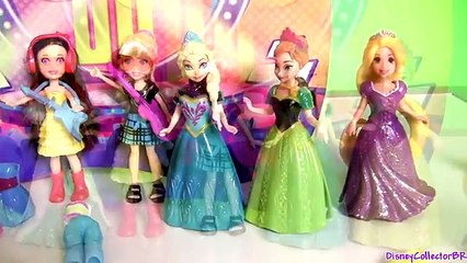 Polly Pocket Rockin Out Magic Clip Dolls with Dress-up MagiClip Princess Anna Elsa Disney Frozen