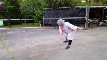 Warming up for the night ahead - Spookers Haunted Attraction Scream Park, New Zealand