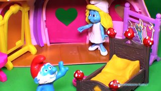 SMURFS Smurfettes House a Schtroumpfs a Smurfs Toys Video Unboxing