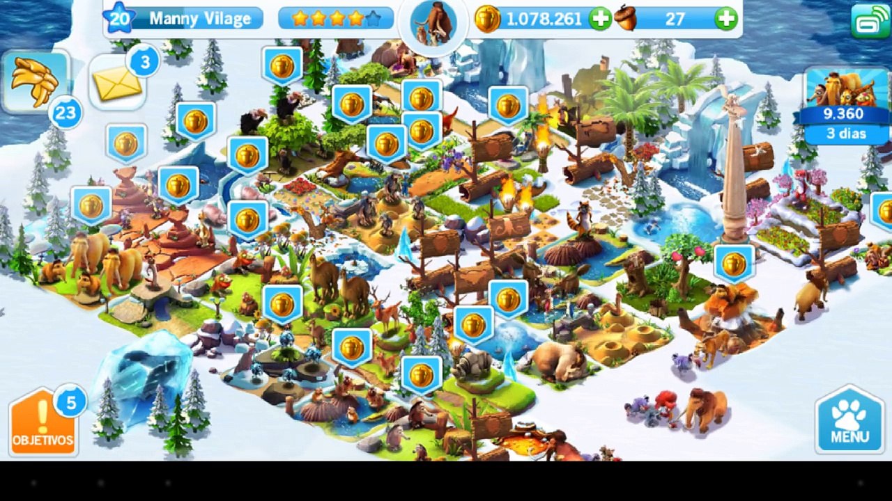 Jogos Android #1 A Era do Gelo:Vilarejo