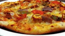 Tandoori Paneer Tikka Pizza Recipe - Made in Gas Tandoor/Eggless Baking Without Oven