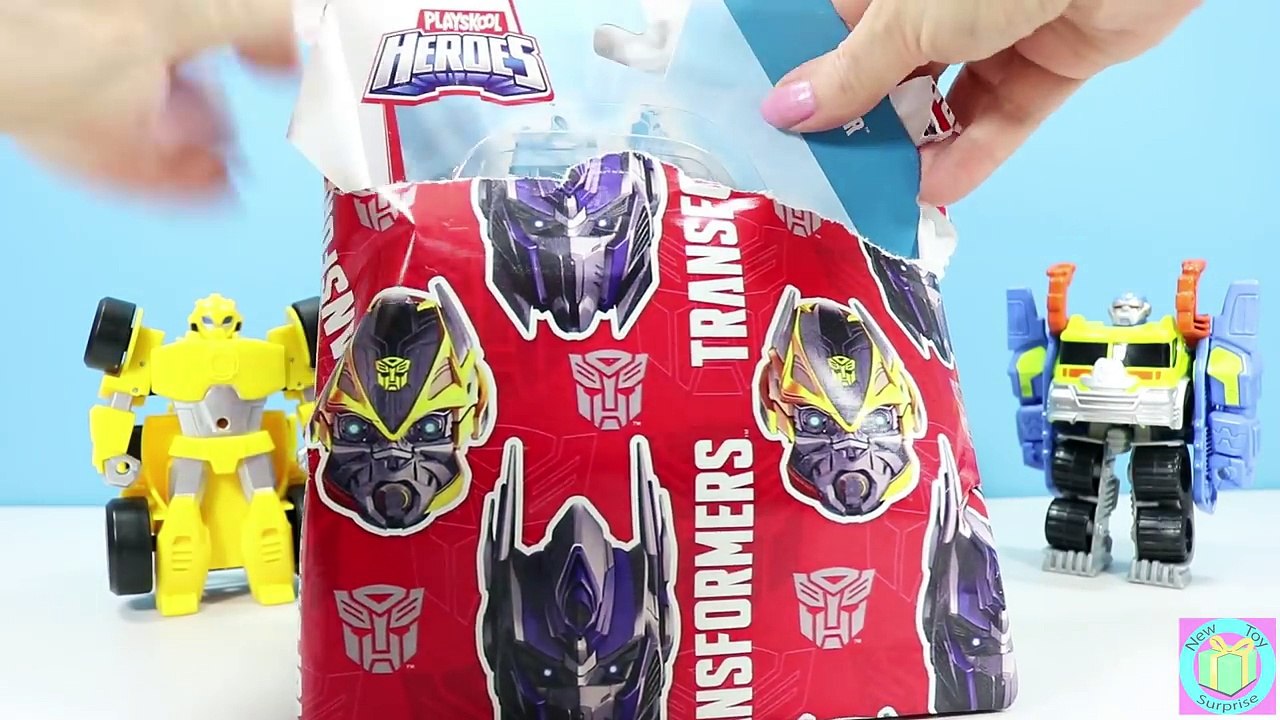 Transformers Rescue Bots Blurr has a big Rescue with Bumblebee, Sideswipe, Heatwave & Salvage!