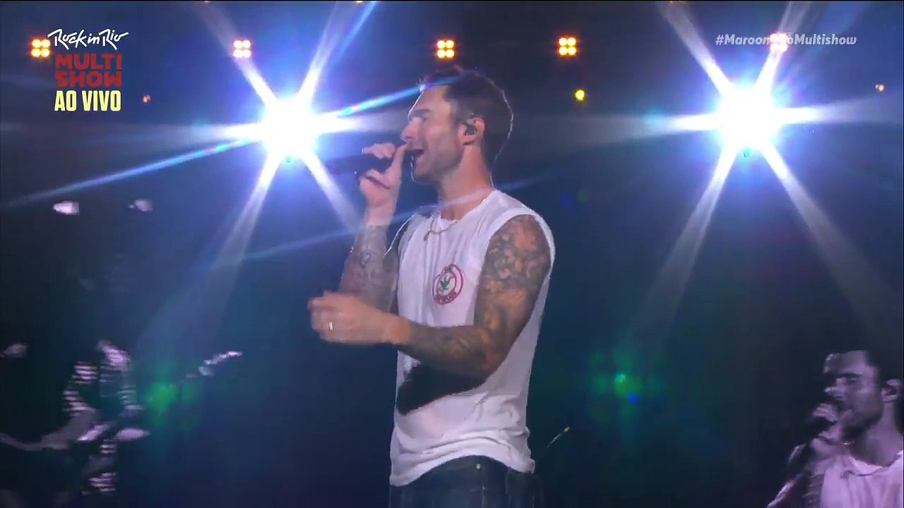 Maroon 5 Cantando "Don't Wanna Know" - Rock In Rio 2017
