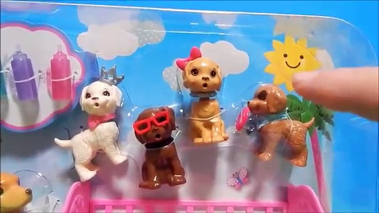 Bebé botella cuna perro sueño beber Nuevo cachorros perrito Informe juguete Barbie unboxing barbie