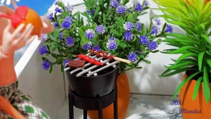 How to make a doll barbecue grill for Barbie, Monster High, Frozen, EAH, etc