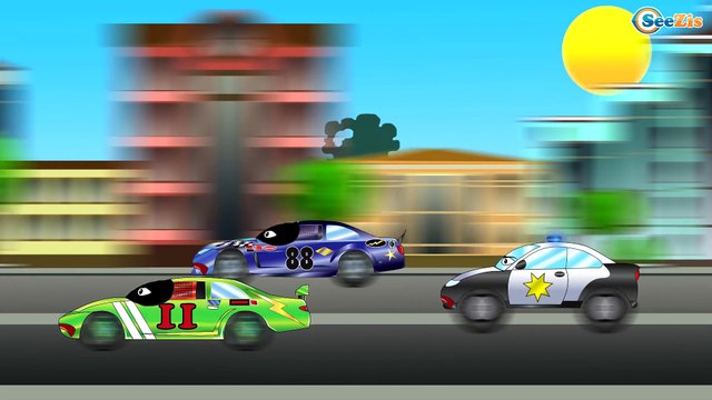 Мультики про машинки. Полицейская машина. Мультфильмы про машинки для детей