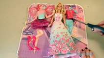 Barbie Princess Fairy Anna Mermaid Elsa Fairytale dress up Dolls Video | TheChildhoodLife