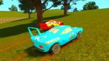 Lightning McQueen and Dinoco King 43 Finger Family Songs Disney cars