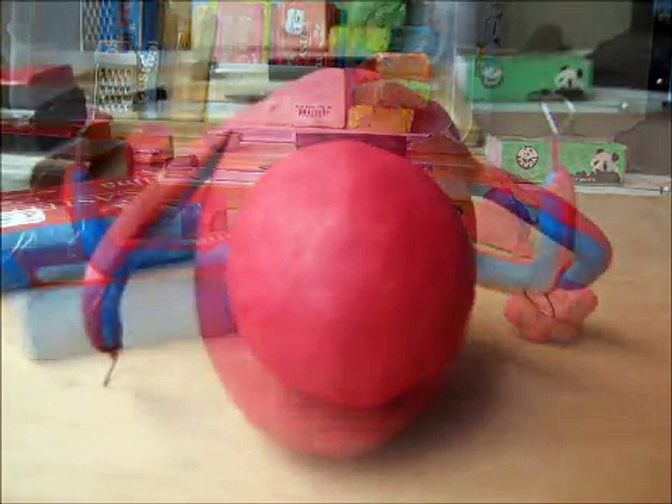 Pink Spidergirl Pregnant & Spiderman Stop Motion Play Doh Spiderbaby Superheroes Prank Vid