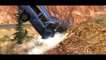 Grand Canyon Car Jump 2 - BeamNG Drive Deadly Crash and Fail Compilation High Speed