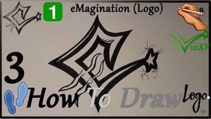 ✍ How To Draw 3 | eMagination (Logo) | Very Easy | eMagination