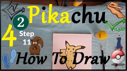 ✍ How To Draw 4 | Pikachu | Easy | Pokemon