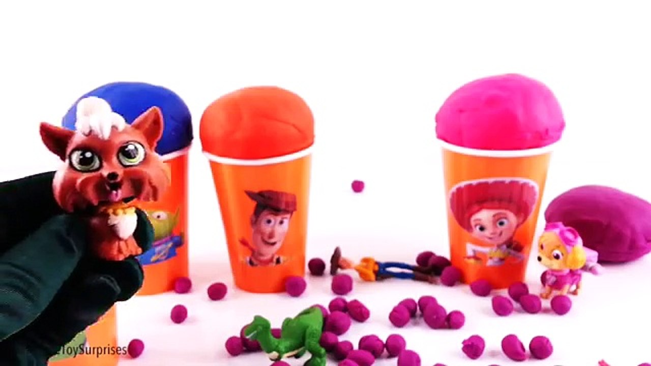 Toy Story 4 PlayDoh Surprise Eggs Ice Cream Cups PlayDoh Dippin Dots