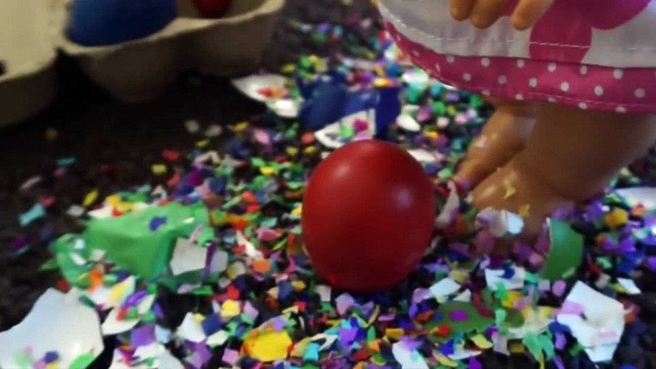BABY ALIVE Bad Baby Pumpkin Breaks Easter Eggs!