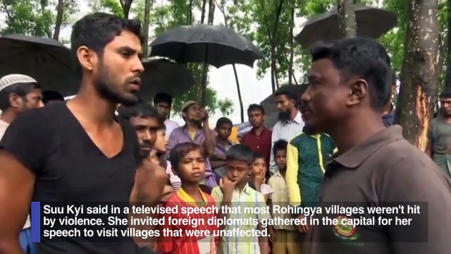 Rohingya refugees: Suu Kyi's speech is 'complete lie'