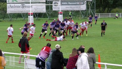 Rugby Fédérale 3 : Haguenau 30 - 17 Lons le Saunier