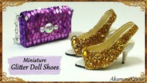 Glittery Doll Shoes - Polymer Clay/Fabric Tutorial