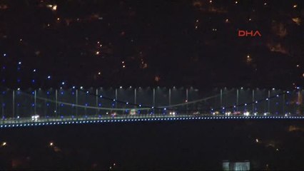 15 Temmuz Şehitler Köprüsü Slovenya Bayrağına Büründü