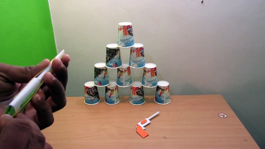 How To Make A Paper Pocket Mini Gun That Shoots Rubber Band Easy Paper Gun Tutorials