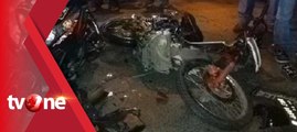 Dua Orang Luka Parah, Tiga Sepeda Motor Terlibat Kecelakaan Beruntun