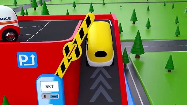 Learn Colors with Wooden Truck Toy and Street Vehicles Toys - Colors Collection for Childr