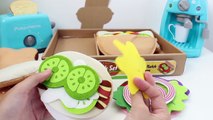 Sandwich Set Melissa & Doug Felt Food Toy Cutting Food Make Burgers Kebaps Play Food Videos