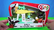 Bing Bunny Gillys Ice cream Van Toy Unboxing BBC Cbeebies TV | Kids Play OClock Toys Review