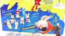 Rabbids Invasion 2 Pack Sound and Play Action Figures The Driller and Starfish Friend Video Review