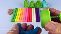 Learn Colours and Names of Fruits With Play Dough Modelling Clay With Fruit Molds