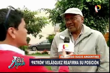 'Patrón' Velásquez reafirma posición sobre juego sucio de Argentina