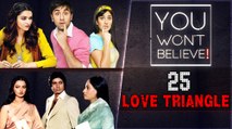 25 Bollywood Most Controversial Love Triangle YOU WON'T BELIEVE | Ranbir-Katrina, Amitabh-Rekha