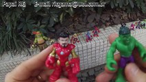 Fortaleza Aérea Vingadores Homem de Ferro Homem Aranha Hulk Capitão América Brinquedos Toys