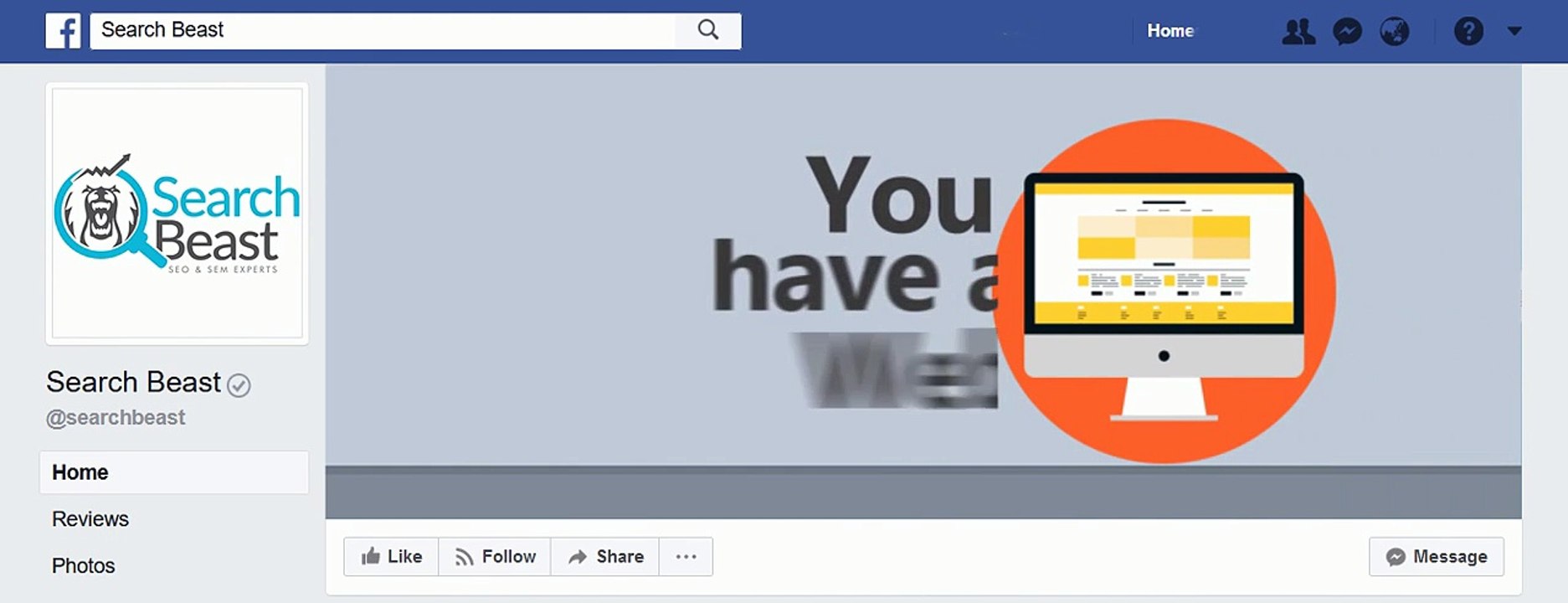 Facebook Cover Video Sample Demo for SearchBeast 2017