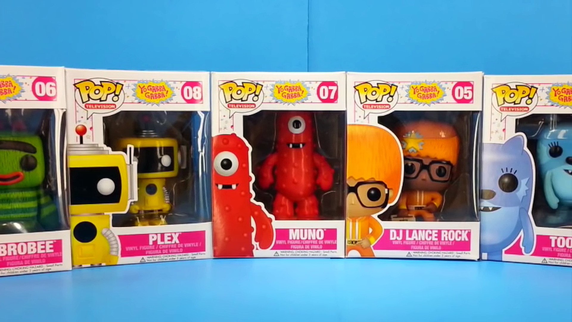 Yo Gabba Gabba Funko Pop Toys With Muno Plex Brobee Video Dailymotion