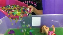 BABY ALIVE MERMAID TAIL ORBEEZ FOAM SPA PARTY! Kids fun toyz Laloopsy Disneys Ariel.