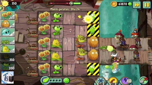 Plants vs zombies 2, Mares piratas día 24 Consigue la petacereza