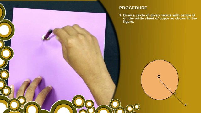 Tangent to circle at a point on it | Activity Video | Geometry | Math | LetsTute