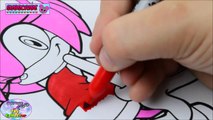 Sonic The Hedgehog Coloring Book Amy Rose Episode Speed Coloring Surprise Egg and Toy Collector SETC