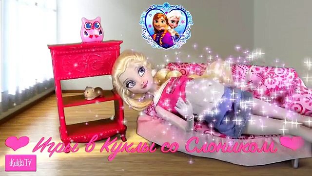 Куклы Барби Эльза Холодное Сердце делает УЗИ Беременная Кукла Игры с куклами בובות וידאו לנערות