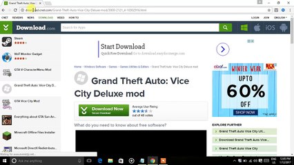 how to download and install gta vice city deluxe mod in you pc/laptop