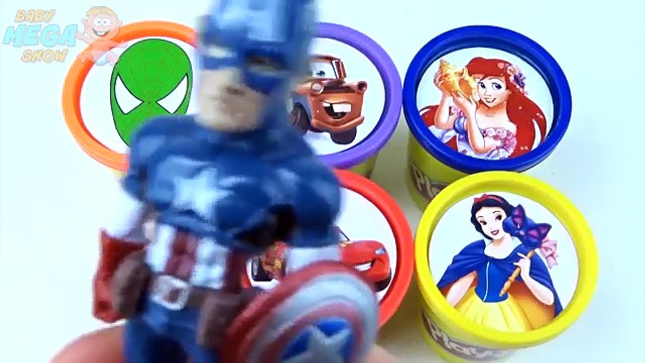 Des voitures argile homme de fer jouer Princesse homme araignée empilage jouets Сups doh disney sofia mcqueen 2 pi