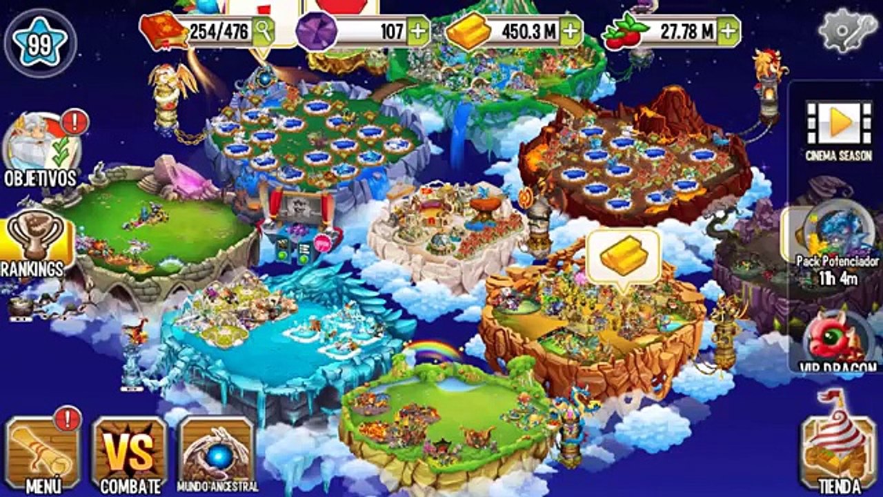 Dragon City | DRAGON CARACOL (Isla Cinco Estaciones)