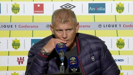 Conférence de presse Patrice Garande après Nantes / Caen