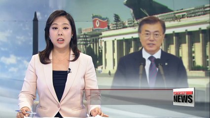 President Moon vows to make N. Korea give up its nuclear, missile development