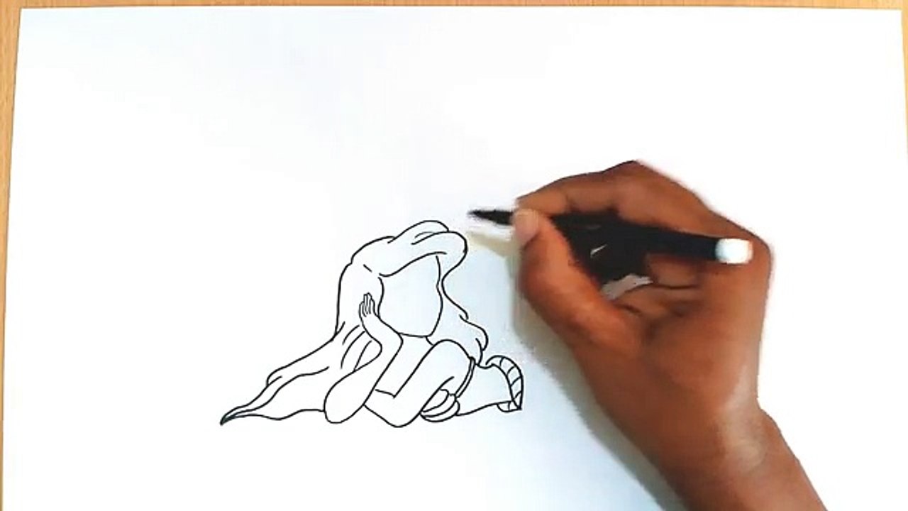 Disney dessiner de Comment petit sirène le le le le la à Il Ariel dramaticparrot