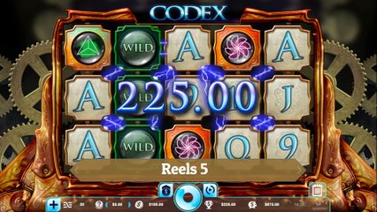 New online casino slot "Codex" by Spieldev